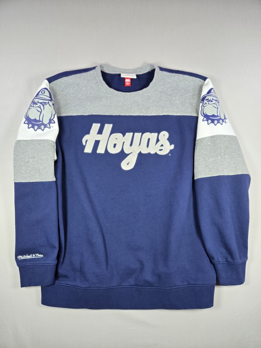 Mitchell & Ness Georgetown Hoyas Perfect Season Crewneck Sweatshirt XXL